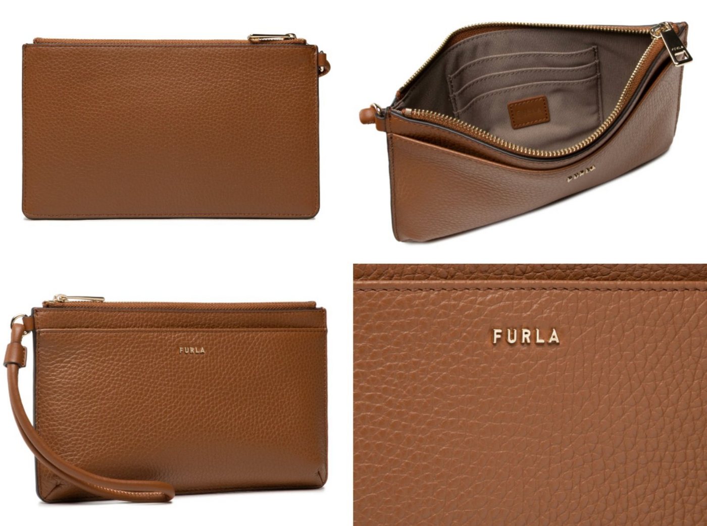 Furla Schultertasche LA Babylon Mini HandBag Tasche Clutch Bag Wristlet Handtasche Cogna von Furla