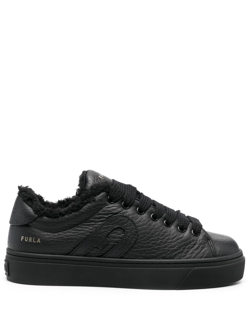 Furla Sneakers mit Shearling-Futter - Schwarz von Furla