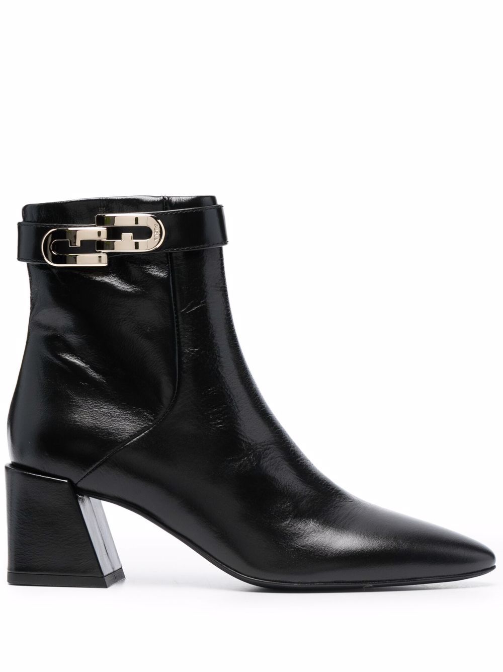 Furla Stiefel mit Zierkette - Schwarz von Furla