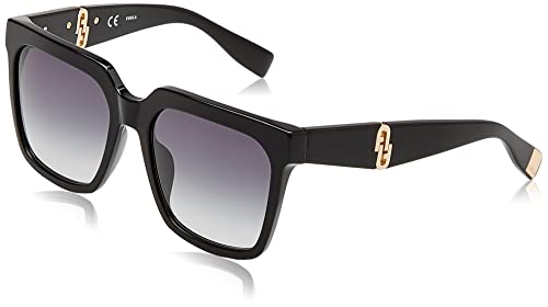 Furla Unisex SFU594 Sunglasses, Black, 55 von Furla