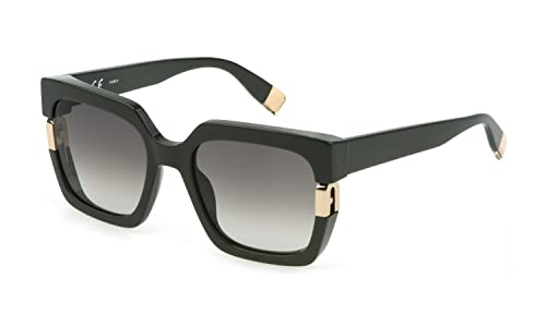 Furla Unisex SFU624 Sunglasses, Shiny Full Green, 54 Furla Unisex SFU624 Sunglasses, Shiny Full Green, 54 von Furla