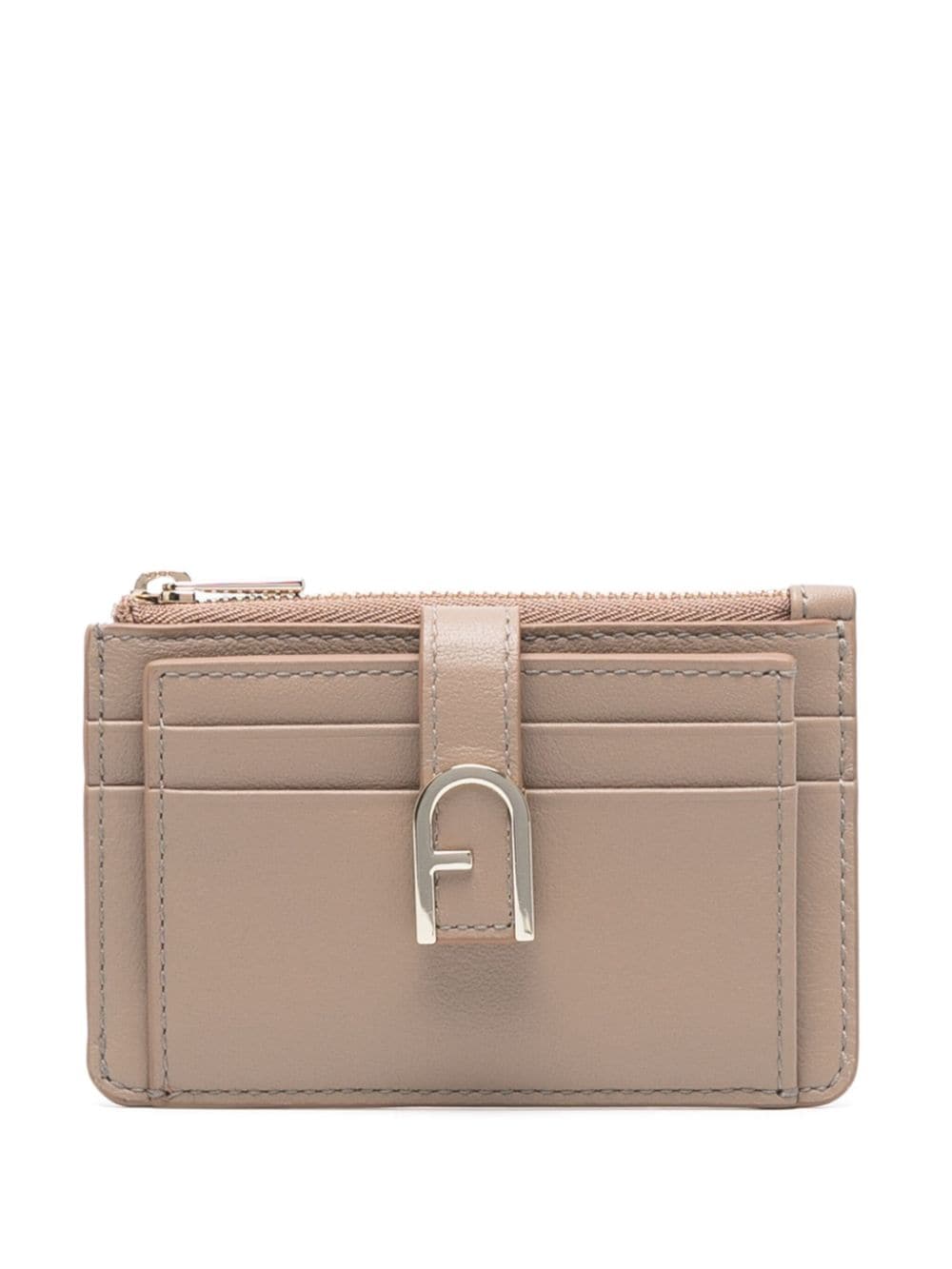 Furla Portemonnaie mit Logo-Schild - Nude von Furla