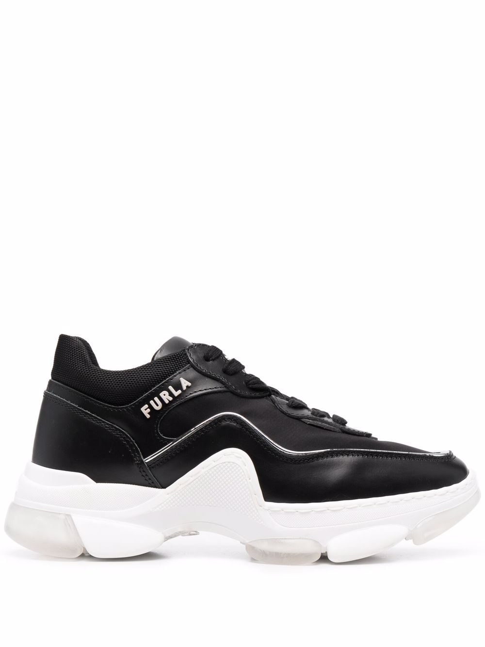 Furla Sneakers mit Logo - Schwarz von Furla