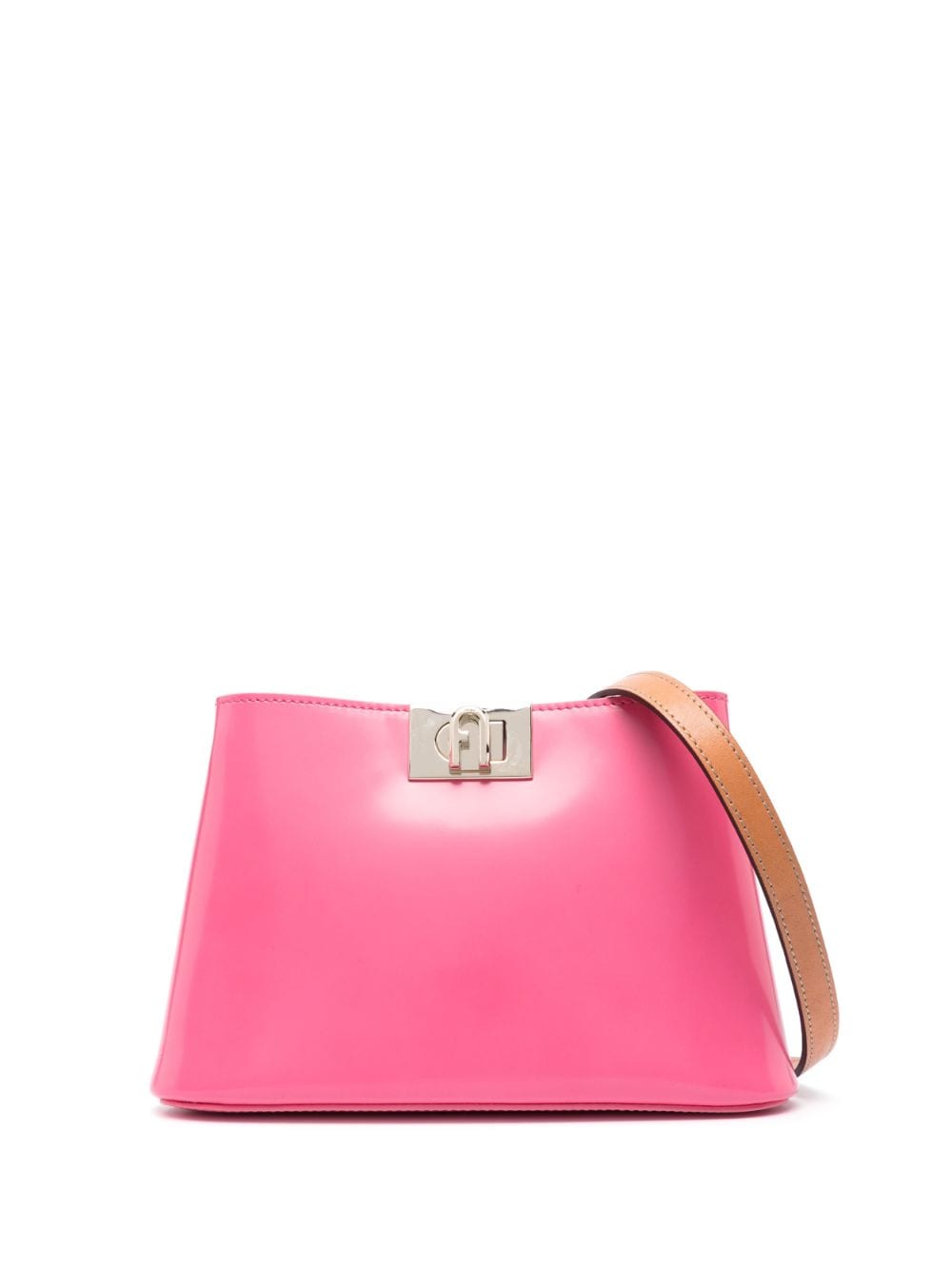 Furla Handtasche mit eckiger Schnalle - Rosa von Furla