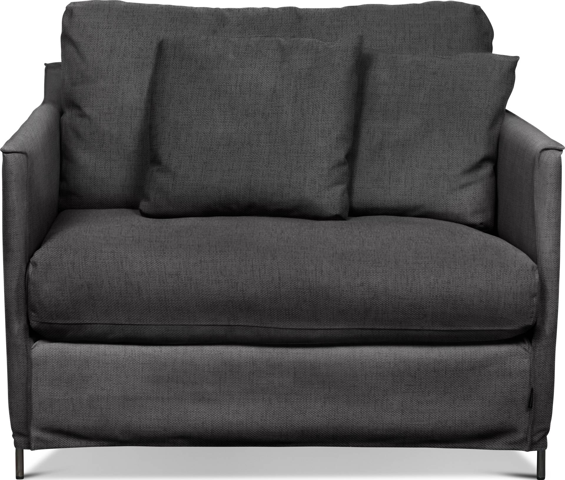 furninova Loveseat "Petito", abnehmbarer Hussenbezug, alle Kissen mit Federn gefüllt, 2 Zierkissen von Furninova