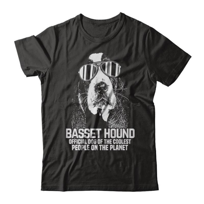 Basset Offizieller Hund Der Coolsten Menschen Welt | Unisex-Shirt Hound T-Shirt Perfektes Geschenk Für Hundebesitzer von FursonalizeCo