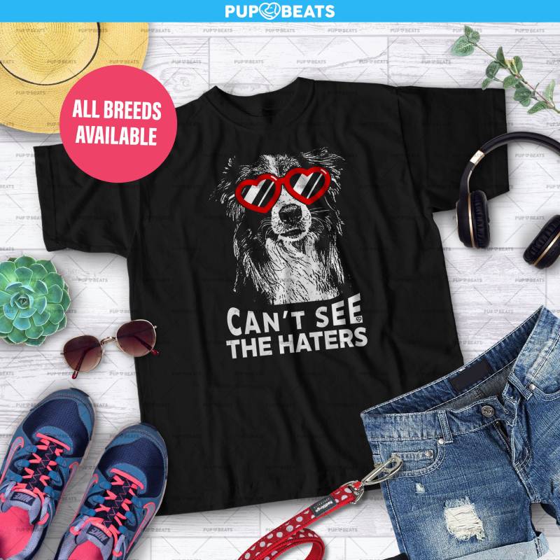 Border Collie Kann Die Hasser Nicht Sehen T-Shirt | Unisex-Shirt Liebhaber Geschenkidee Perfektes Geschenk Für Hundebesitzer von FursonalizeCo
