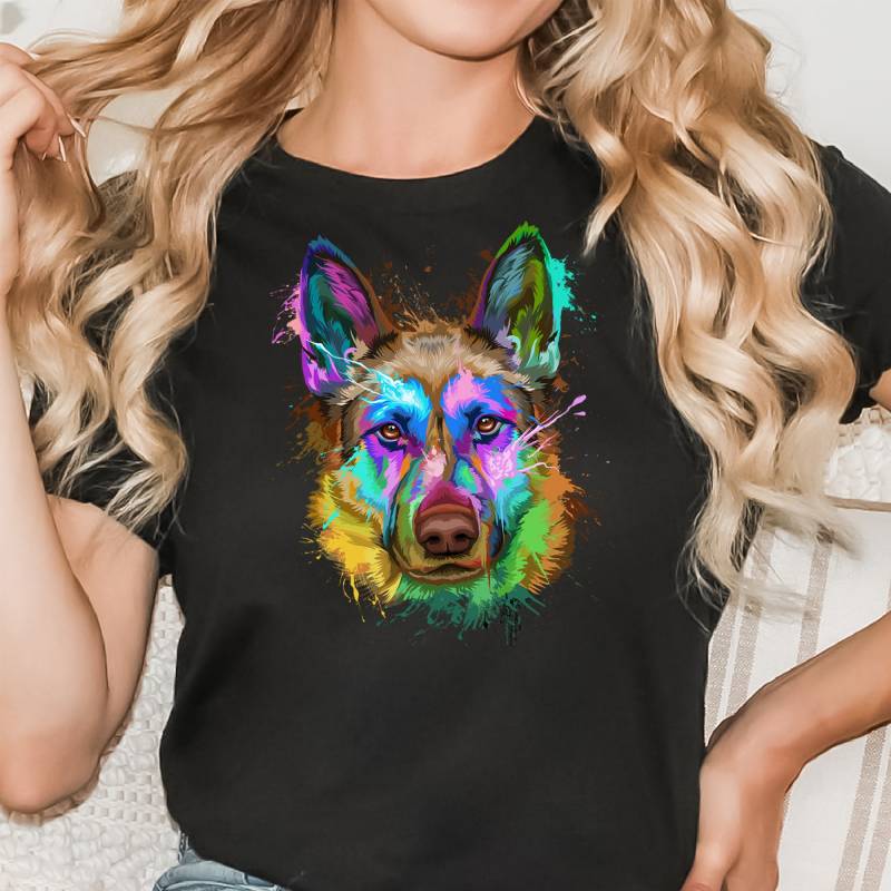Personalisiertes Schäferhund-Shirt, Schäferhund-T-Shirt, Hundeliebhabergeschenk, Hundemama-Shirt, Schäferhund-Hemd, Hundepapa-Geschenk Für Ihn von FursonalizeCo