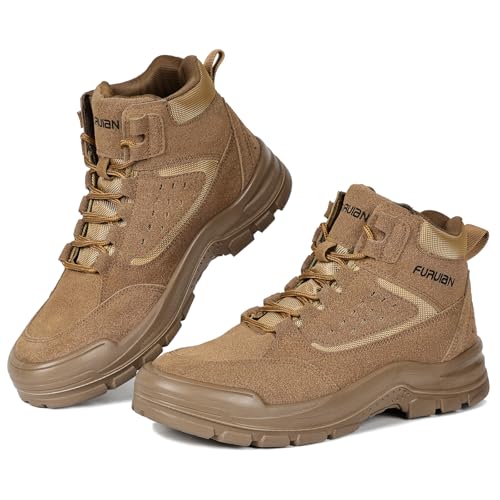 Furuian Sicherheitsschuhe Herren Damen Arbeitsstefel Herren Leicht Arbeitsschuhe mit Stahlkappe Sportlich Sicherheitsstiefel von Furuian