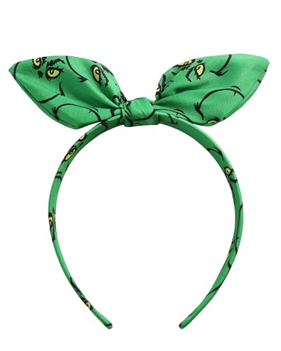 Furutonhe Weihnachts-Stirnband mit geknoteter Schleife, für Damen, Monster-Kostüm, Kopfbedeckung, Verkleidung, Reisen, Haarschmuck, Grün Furutonhe Weihnachts-Stirnband mit geknoteter Schleife, für Damen, Monster-Kostüm, Kopfbedeckung, Verkleidung, Reisen, Haarschmuck, Grün von Furutonhe