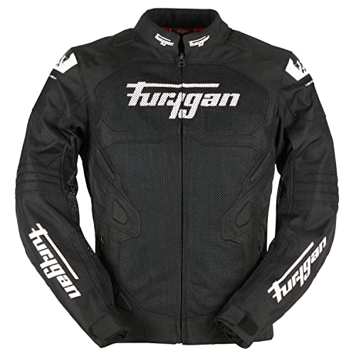 Furygan Herren-Motorradjacke ATOM VENTED EVO - Erweiterter Schulter- und Ellbogenschutz D3O - Atmungsaktiv - Verstellbare Ärmel - Verschiedene Größen von Furygan