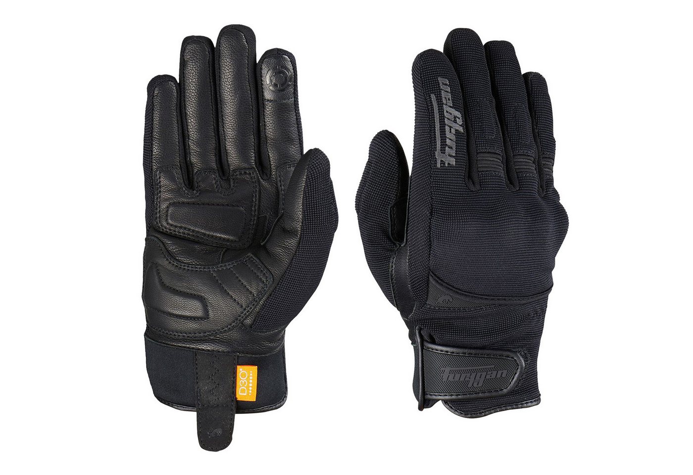 Furygan Motorradhandschuhe Furygan Handschuhe 4532-1 Jet Lady All Season D3O schwarz S Motorradhandschuhe Winter wasserdicht kurz mit Protektoren von Furygan