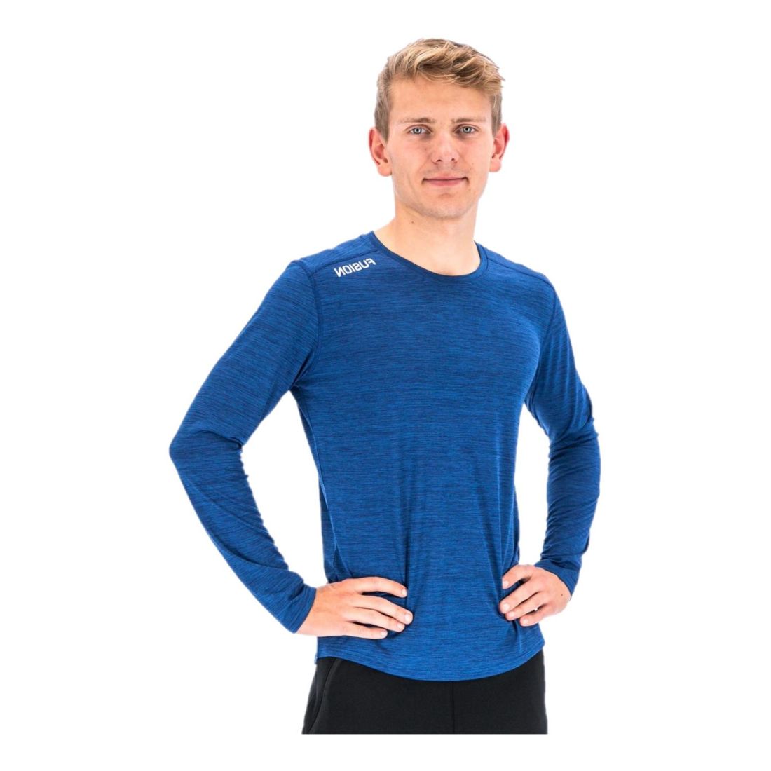 Fusion C3 LS Shirt Herren blau Gr. L von Fusion