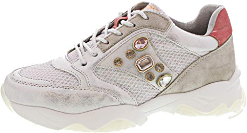 Fusion Damen Sneaker Low in Silber, Größe 39 von Fusion