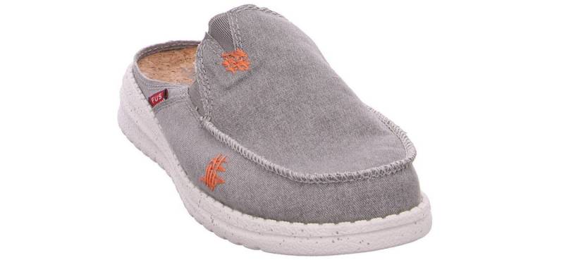 Fusion Fusion Jim Washed Canvas Light Grey Slipper von Fusion