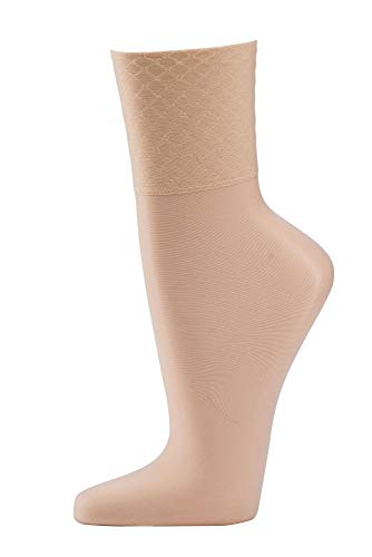 FussFreunde 10 Paar Paar Wellnes-Feinsöckchen/Feinsocken mit Komfortbund u dezenten Glanzeffekt (as3, alpha, one_size, regular, regular, Make Up, Einheitsgröße) von FussFreunde