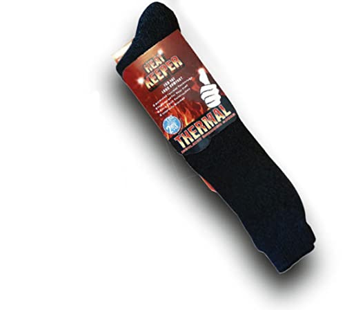 FussFreunde 2 Paar Heat-Keeper Damen & Herren Thermosocken, Extrem Warm mit ANTI-LOCH-GARANTIE (Kniestrümpfe Schwarz, 36-41) von FussFreunde