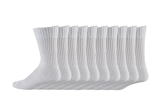 FussFreunde 20 Paar Tennissocken Sportsocken mit Komfortbündchen 80% Baumwolle weiß kochfest (Weiß, 43/46) von FussFreunde