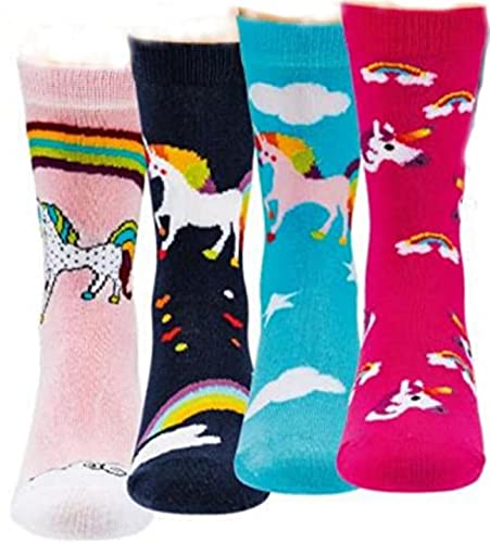 FussFreunde 3 Paar Ki. Stoppersocken, ABS mit Anti-Loch-Garantie-Garantie (Einhörner, eu_footwear_size_system, toddler, men, numeric_range, medium, numeric_23, numeric_26) von FussFreunde