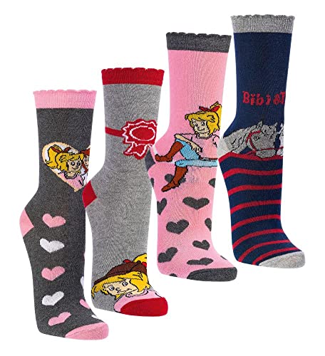 FussFreunde 6 Paar Mädchen, Jungen Socken, viele, viele Muster, Schadstoffgeprüft. mit ANTILOCH-GARANTIE (as3, numeric, numeric_23, numeric_26, regular, Bibi und Tina) von FussFreunde