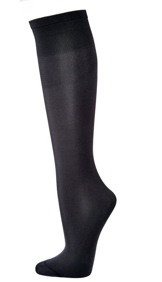 FussFreunde Feinkniestrümpfe 3 Paar Fein-Kniestrümpfe 80 den, blickdicht, 100% recyceltes Polyester von FussFreunde