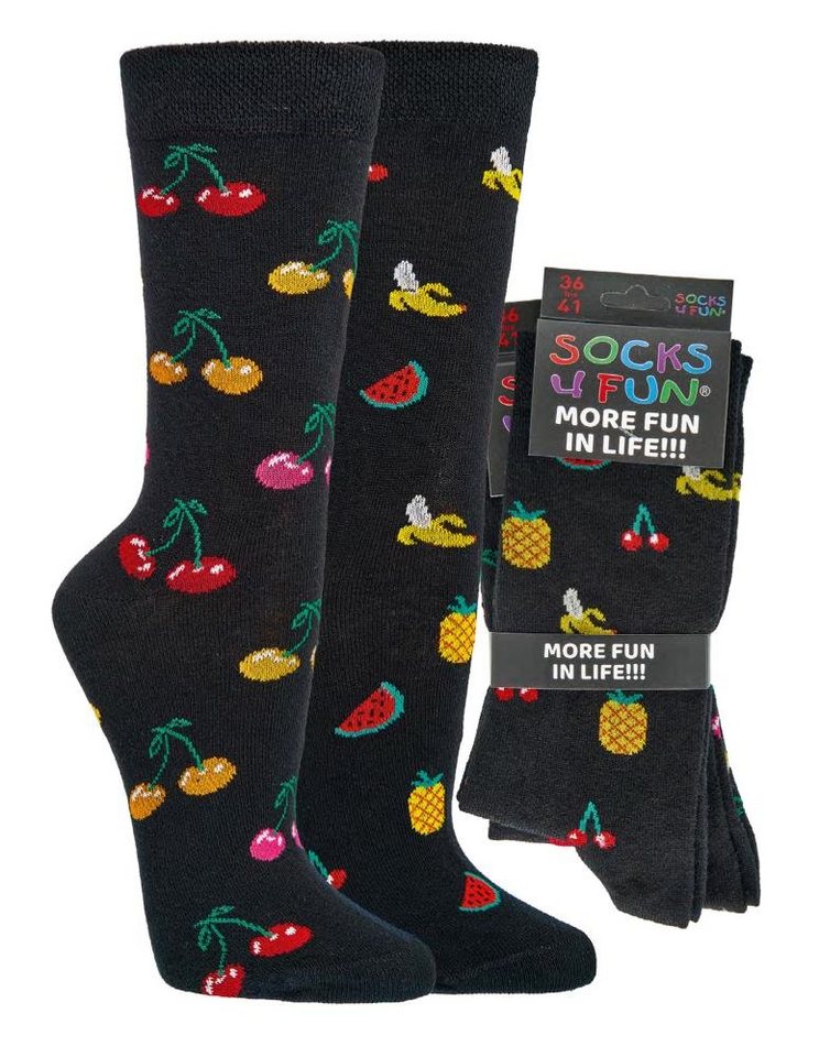 FussFreunde Freizeitsocken 2 Paar Fun Socken, Spaß mit Socken, über 70 Motive, ANTI-LOCH-GARANTIE von FussFreunde