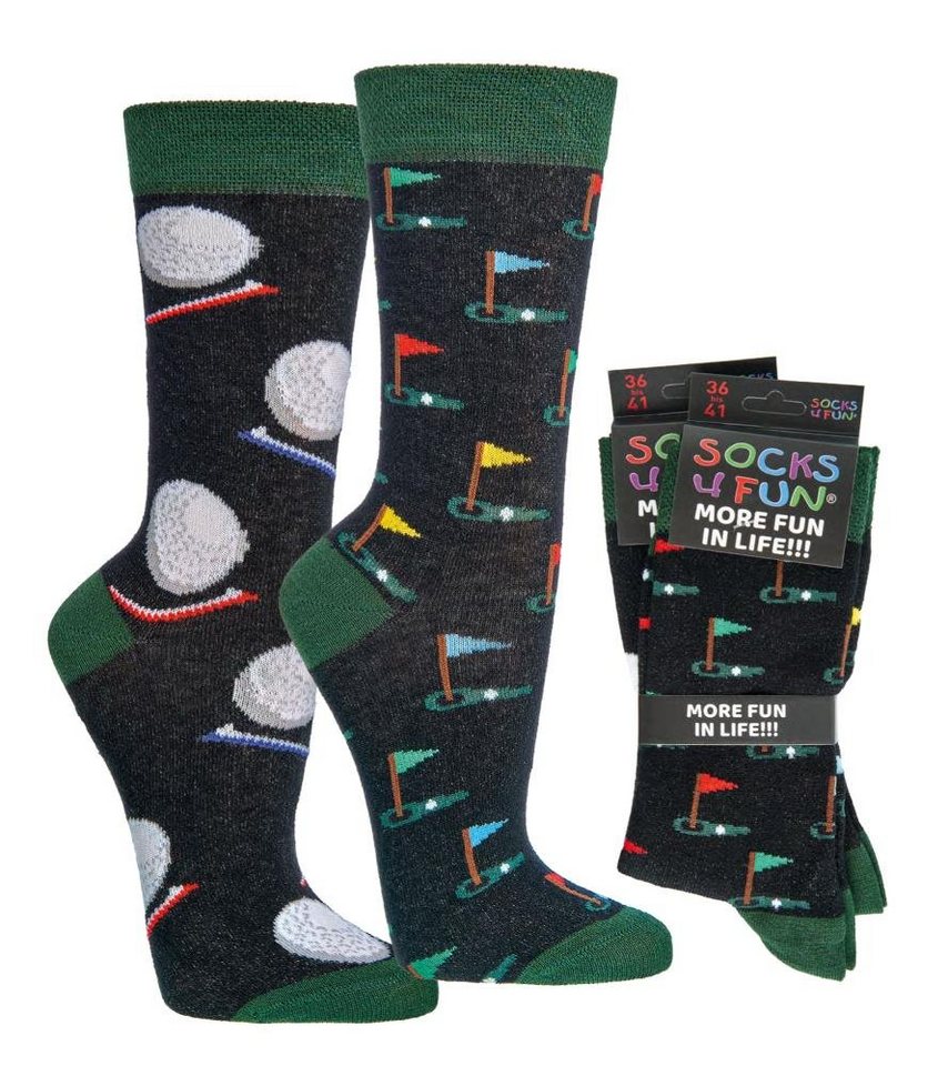 FussFreunde Freizeitsocken 2 Paar Fun Socken, Spaß mit Socken, über 70 Motive, ANTI-LOCH-GARANTIE von FussFreunde