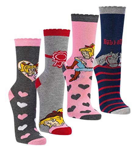 FussFreunde Kinder Socken, 6 Paar für Jungen/Mädchen,Schadstoffgeprüft, viele Muster (23-26, Bibi &Tina) von FussFreunde