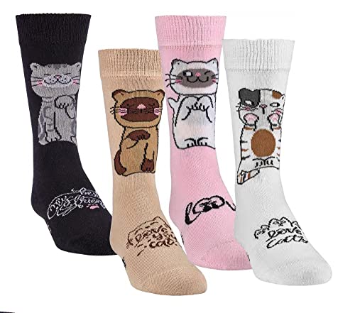 FussFreunde Kinder Socken, 6 Paar für Jungen/Mädchen,Schadstoffgeprüft, viele Muster (as3, numeric, numeric_23, numeric_26, regular, Katzen) von FussFreunde