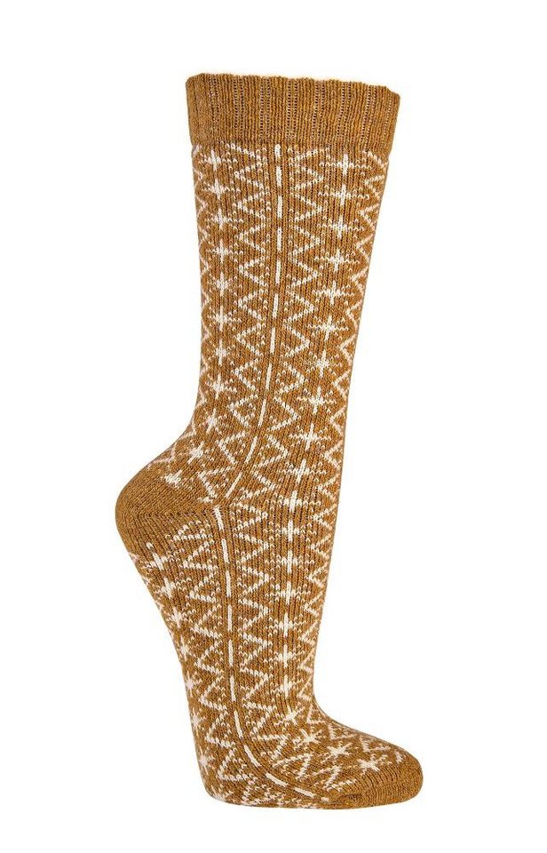 FussFreunde Komfortsocken 2 Paar Folklore TREND-Socken Wollsocken mit Merino- & Alpakawolle von FussFreunde