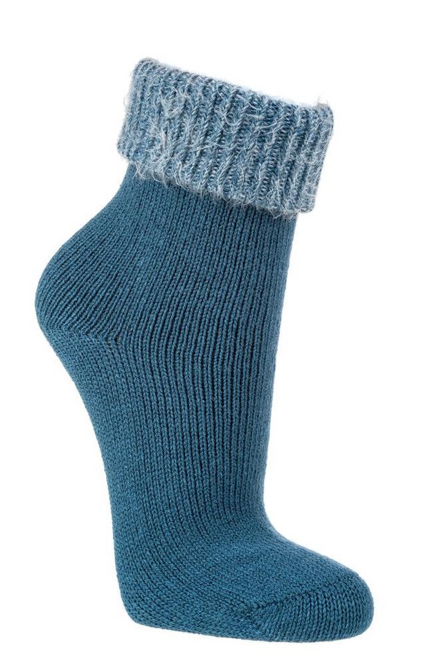 FussFreunde Kuschelsocken 2 Paar softe Kuschelsocken, Flausch-Söckchen, Umschlagsocken für Damen von FussFreunde