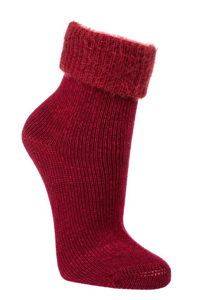 FussFreunde Kuschelsocken 2 Paar softe Kuschelsocken, Flausch-Söckchen, Umschlagsocken für Damen von FussFreunde