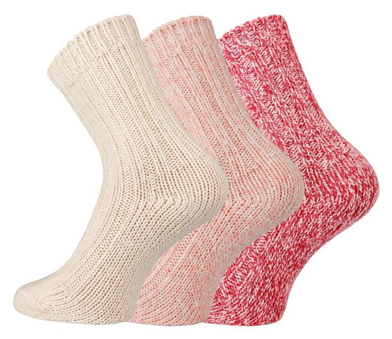 FussFreunde Norwegersocken 3 Paar weiche Norwegersocken, Söckchen mit Wolle für Babys & Kinder von FussFreunde
