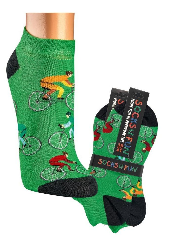 FussFreunde Sneakersocken 2 Paar witzige Fun Sneakersocken Spaß mit Socken lustige Geschenkidee von FussFreunde