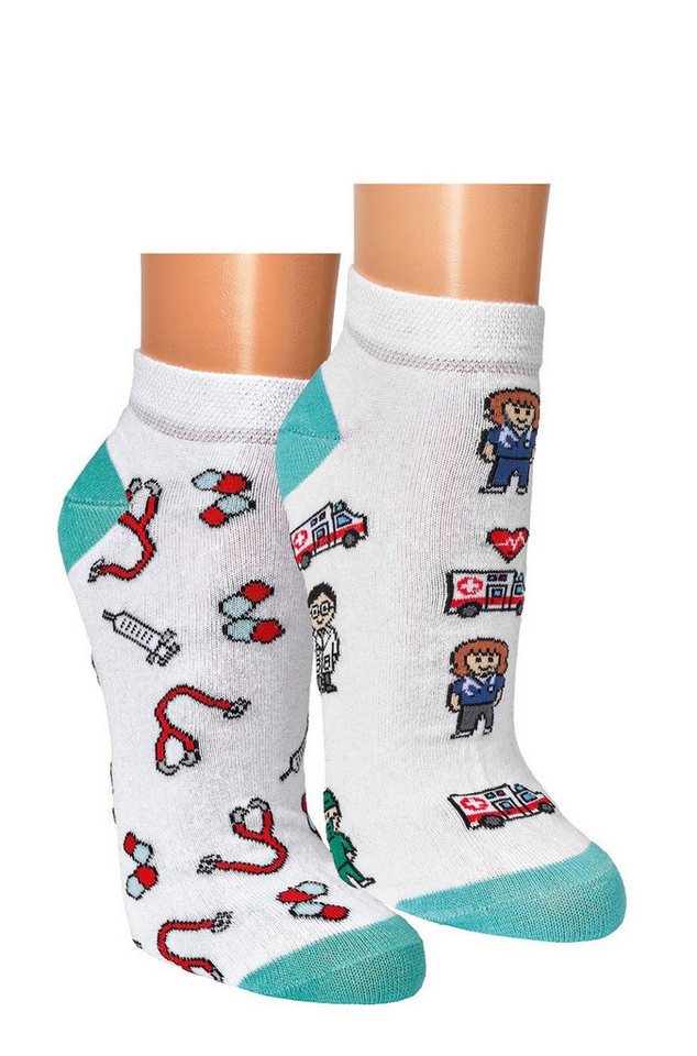 FussFreunde Sneakersocken 2 Paar witzige Fun Sneakersocken Spaß mit Socken lustige Geschenkidee FussFreunde Sneakersocken 2 Paar witzige Fun Sneakersocken Spaß mit Socken lustige Geschenkidee von FussFreunde
