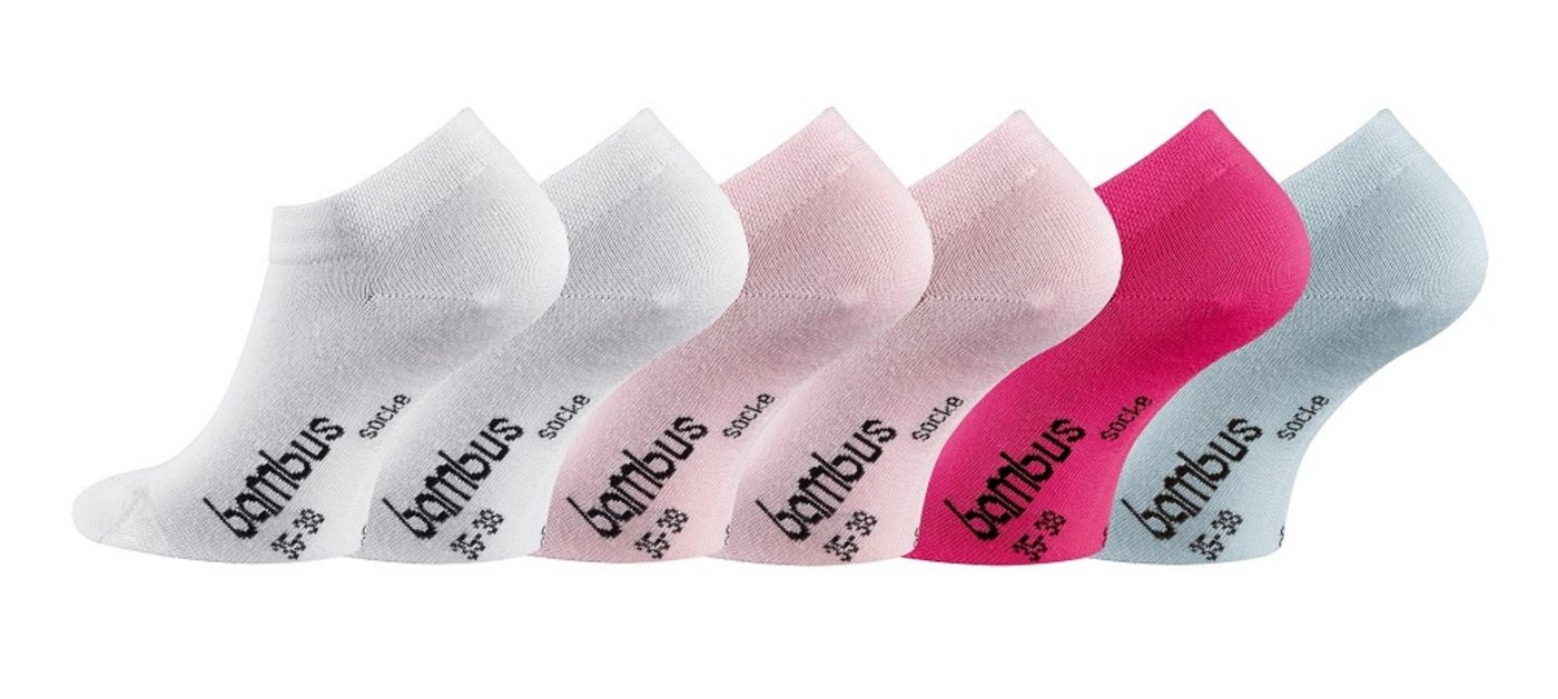 FussFreunde Sneakersocken 6 Paar Bambus Sneakersocken mit ANTI-LOCH-GARANTIE, kurze Socken von FussFreunde