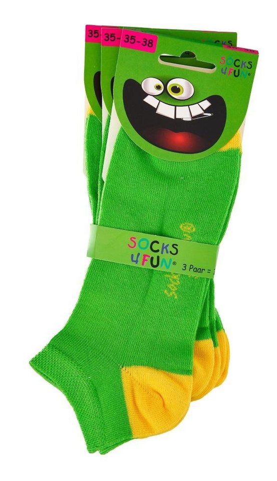 FussFreunde Sneakersocken 6 Paar Kinder Sneaker Socken, GUTE LAUNE FARBEN für Mädchen & Jungen von FussFreunde