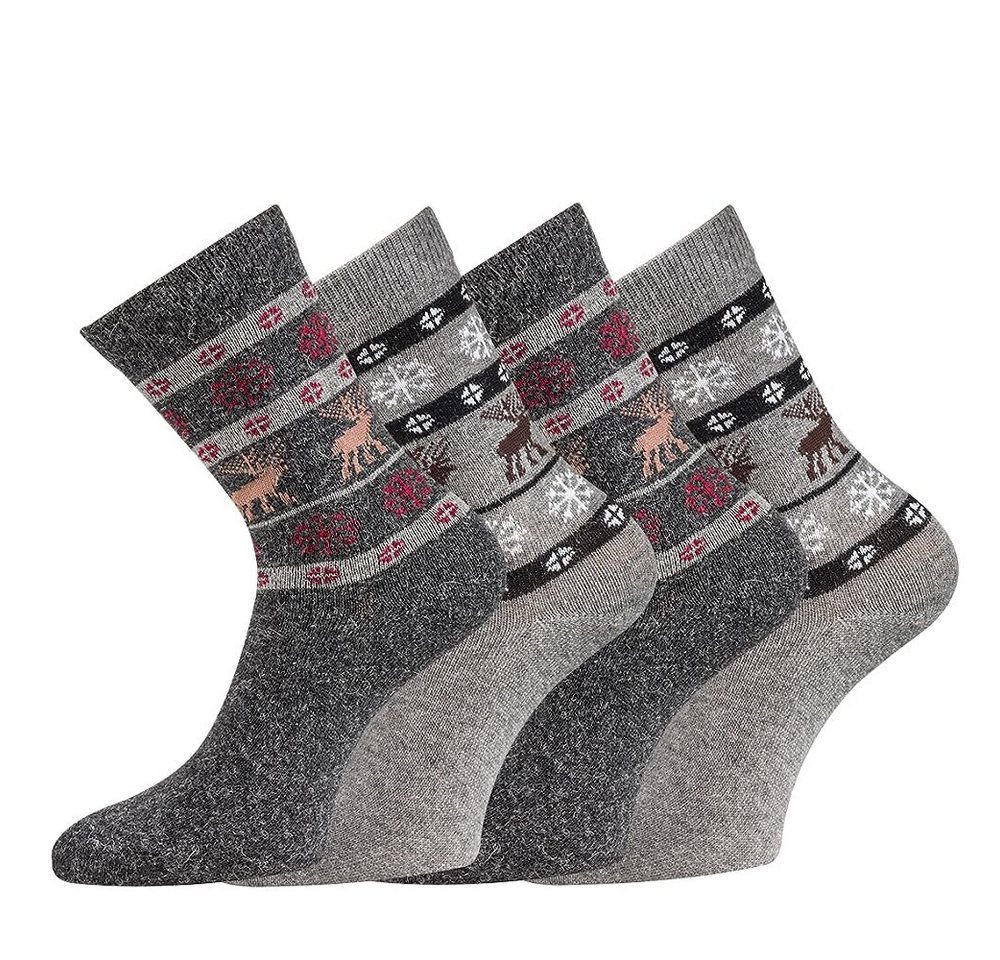 FussFreunde Socken 2 Paar Socken mit Alpaka-Wolle Skandinavien Style für Damen & Herren von FussFreunde