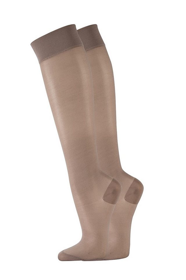 FussFreunde Stützkniestrümpfe 10 Paar Damen Fein-Kniestrümpfe, Stütz-Kniestrümpfe, Reisekniestrümpfe von FussFreunde