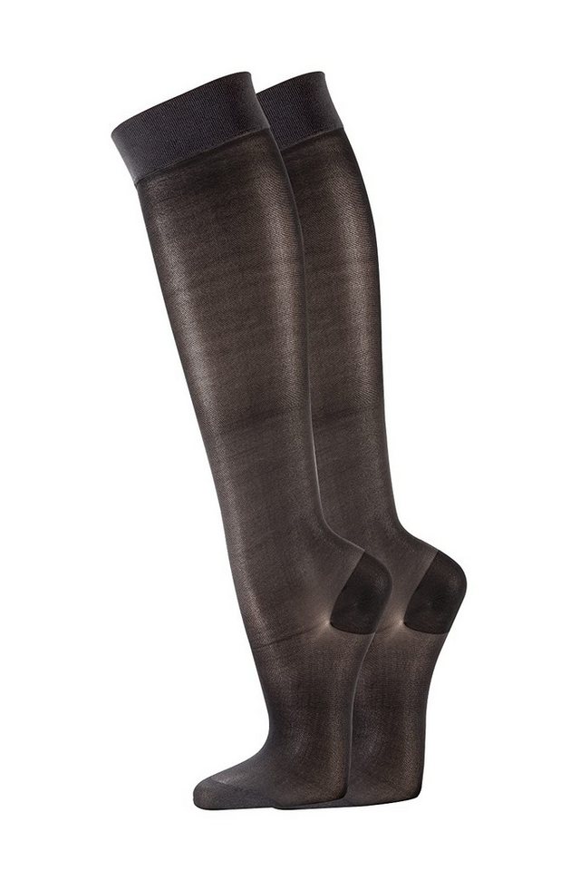 FussFreunde Stützkniestrümpfe 10 Paar Damen Fein-Kniestrümpfe, Stütz-Kniestrümpfe, Reisekniestrümpfe von FussFreunde