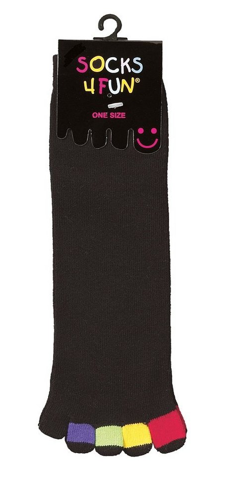 FussFreunde Zehensocken 2 Paar Zehen-Socken, Fünf Finger Zehensocken mit Antiloch-Garantie von FussFreunde