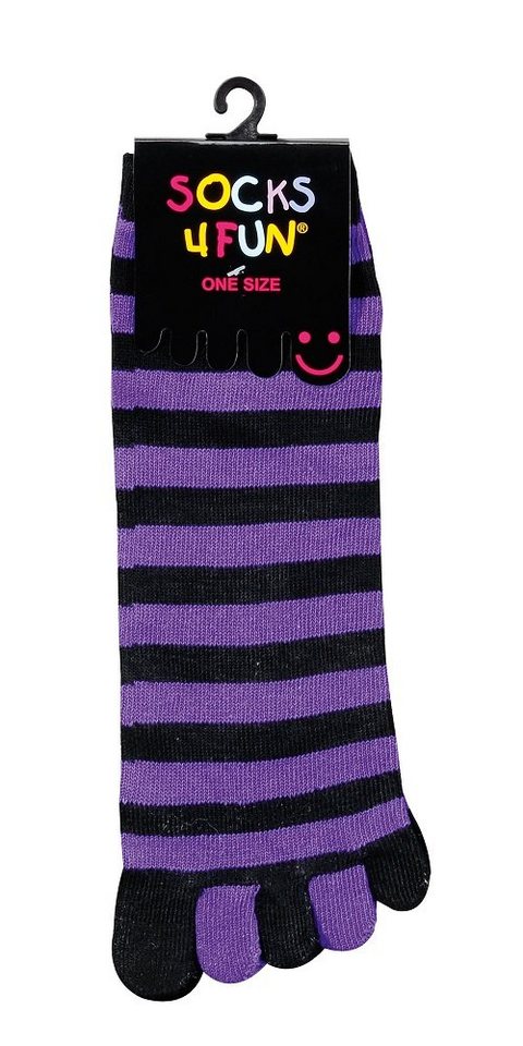 FussFreunde Zehensocken 2 Paar Zehen-Socken, Fünf Finger Zehensocken mit Antiloch-Garantie von FussFreunde