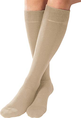 FußGut Unisex-Kniestrümpfe Venenfreund im 2er-Pack beige Größe 37-39 von FußGut