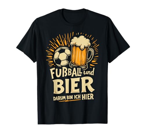 Fußball Bier Vatertag Lustig Saufen Spruch Spaß Männer Papa T-Shirt von Fußball Bier Vatertag Lustig Männer Geschenkidee