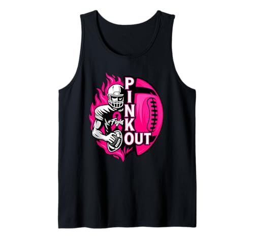 Football Pink Out Team Brustkrebsbewusstseinsmonat Frauen Tank Top Football Pink Out Team Brustkrebsbewusstseinsmonat Frauen Tank Top von Fußball -Breast Cancer Awareness Bekleidung
