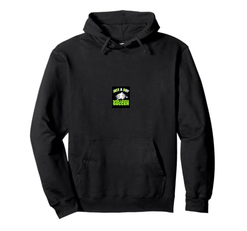 JUST A Boy WHO Loves Fußball-Enthusiast Pullover Hoodie JUST A Boy WHO Loves Fußball-Enthusiast Pullover Hoodie von Fußball-Enthusiasten-Geschenk-Design