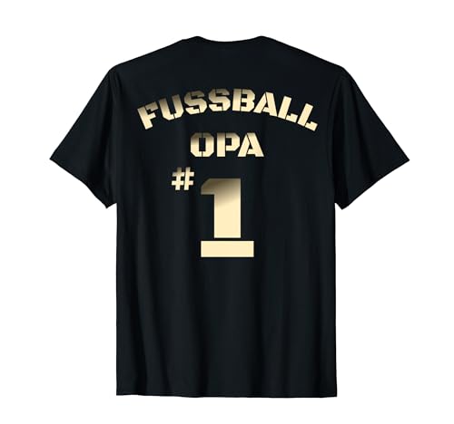 Herren Fußballfan Fußball Opa T-Shirt von Fußball Familie Fan Bekleidung