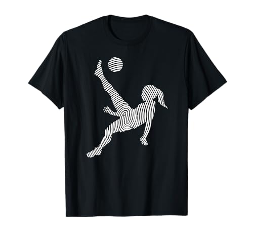 Fußball Fußballerin Fingerabdruck Damen Fussball T-Shirt Fußball Fußballerin Fingerabdruck Damen Fussball T-Shirt von Fußball Fußballerin Mädchen Damen Fußballspieler