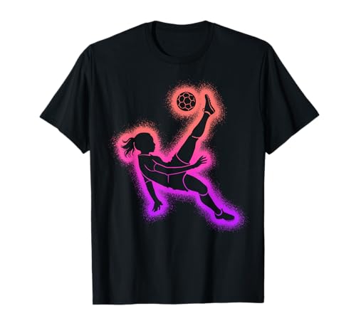 Fußball Mädchen Frauenfußball Kinder Damen Fußballerin T-Shirt Fußball Mädchen Frauenfußball Kinder Damen Fußballerin T-Shirt von Fußball Fußballerin Mädchen Damen Fußballspieler