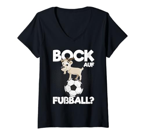 Damen Fußballfans Fanartikel Witze Fußballer Gadgets Fußball T-Shirt mit V-Ausschnitt Damen Fußballfans Fanartikel Witze Fußballer Gadgets Fußball T-Shirt mit V-Ausschnitt von Fußball Gadgets & Geschenke für Fußballfans